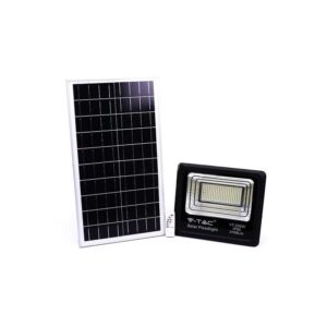 VT-200W 200W led Solarscheinwerfer mit IR-Fernbedienung neutralweiß 4000K Schwarzer Körper IP65 - 8577 - Schwarz - V-tac