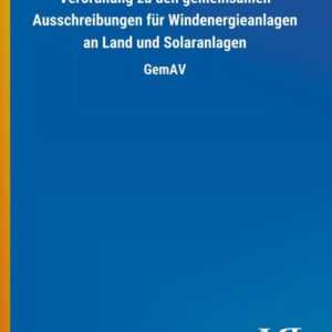 Verordnung zu den gemeinsamen Ausschreibungen für Windenergieanlagen an Land und Solaranlagen