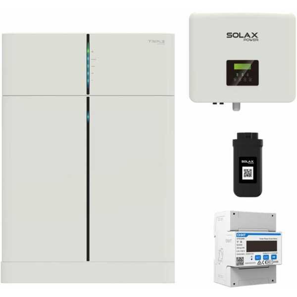 X1-Hybrid 0% MwSt §12 iii UstG G4 3kW Hybrid Wechselrichter mit 3 kWh Solarspeicher-Set - Solax