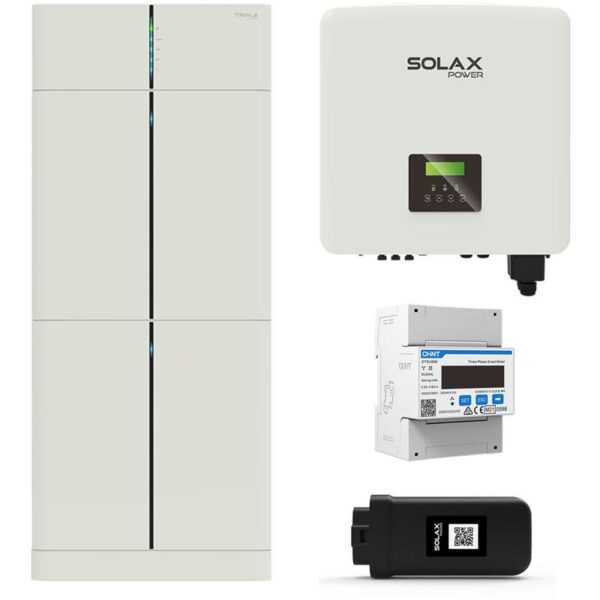 X3 G4 15kW 0% MwSt §12 iii UstG Hybrid Wechselrichter mit 6kWh T30 Solarspeicher-Set - Solax