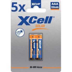 XCell 10x XCell Solar Akkus X550AAA Micro Ni-MH 1,2V 550mAh (5x 2er Blister) Akku