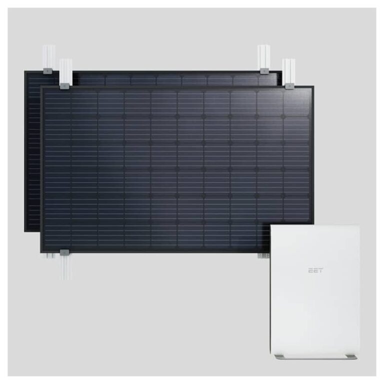 EET Balkonkraftwerk Solmate Fassade 2x PV-Panel + Speicher 1,44kWh