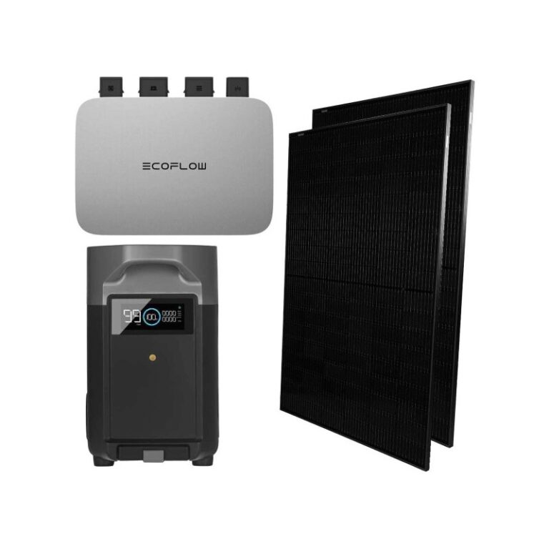 EcoFlow Balkonkraftwerk 800W Komplettset PowerStream mit DELTA Max Extra Battery