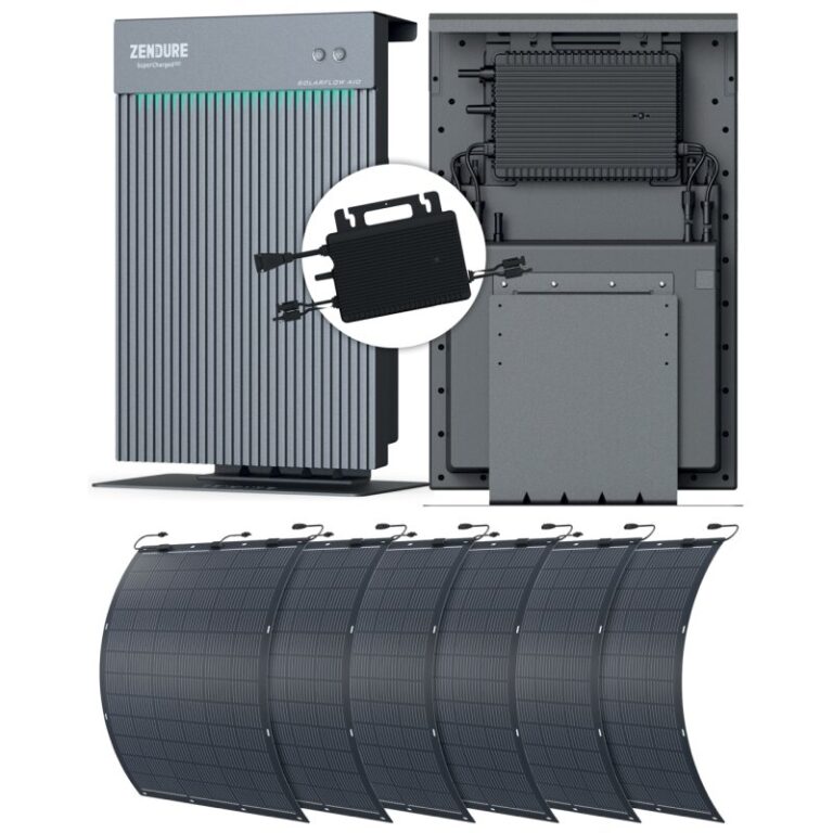 Zendure Balkonkraftwerk 1260W inkl. AiO 2,4kWh Speicher + Flexible Module mit 0% MwSt nach §12 Abs. 3 UstG