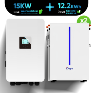 Deye Hybrid-Set: 15kW Niedervolt Hybrid-Wechselrichter 3-Phasig SUN-15K-SG05LP3-EU-SM2 + 12