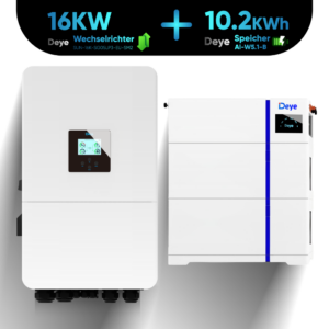Deye Komplettset 16 kW Hybridwechselrichter SUN-16K-SG05LP3-EU-SM2 & 10